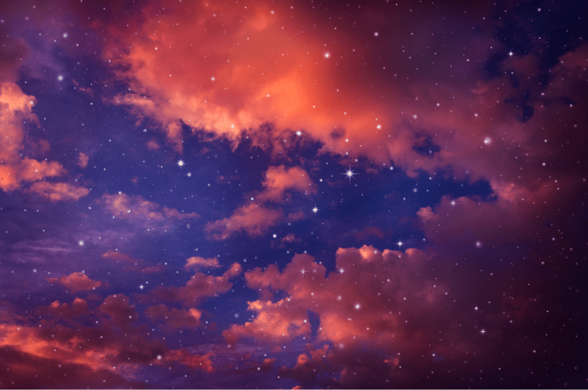 Night sky with stars